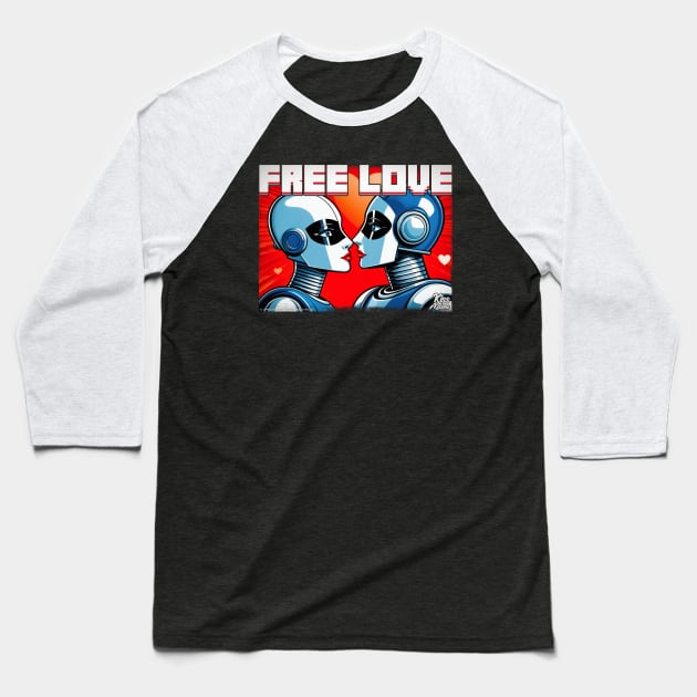 free love Baseball T-Shirt by DiscoKiss